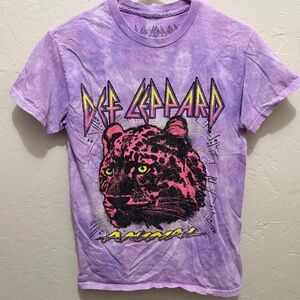 Def Leppard tie dye tshirt S